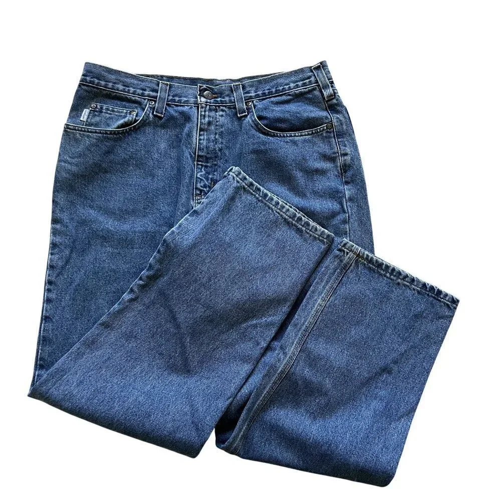 Carhartt Mens 36x32 Relaxed Fit Blue Denim Jeans Casual Normcore Capsule Pants